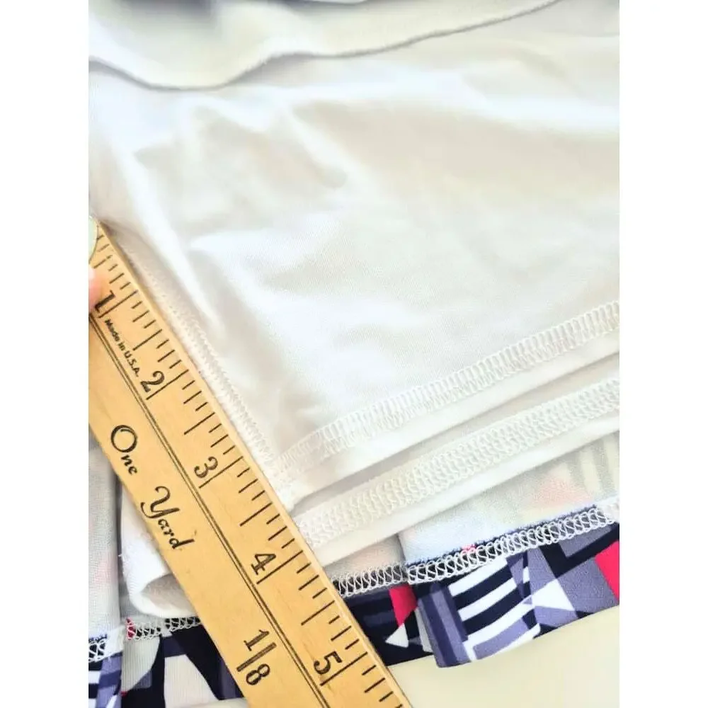 GRANDSLAM Womens Skort Skirt XL Tennis Pickleball White Pink Dark Blue